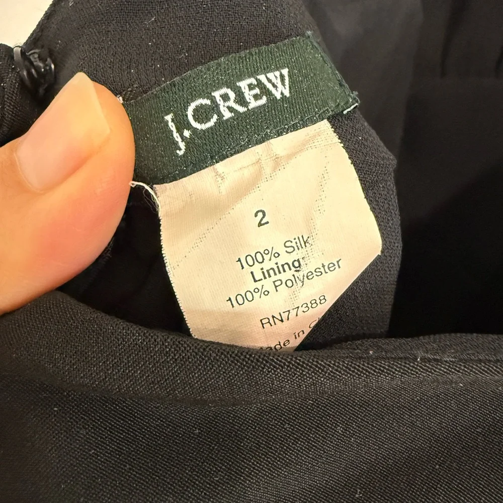 J. Crew Black Halter 100% silk Backless Dress - Picture 5 of 8